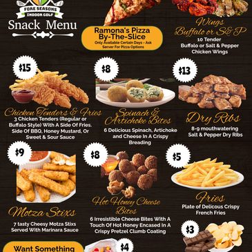 Snack menu